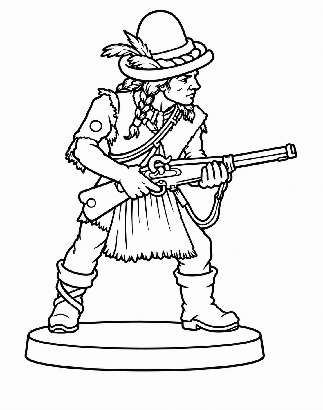 Indian with Rifle