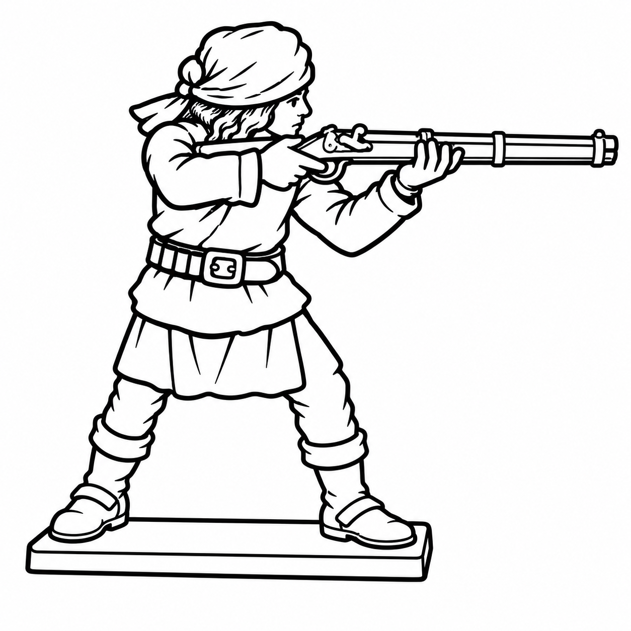 Standing Indian with Rifle