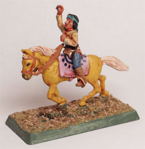 Mounted Indian leader